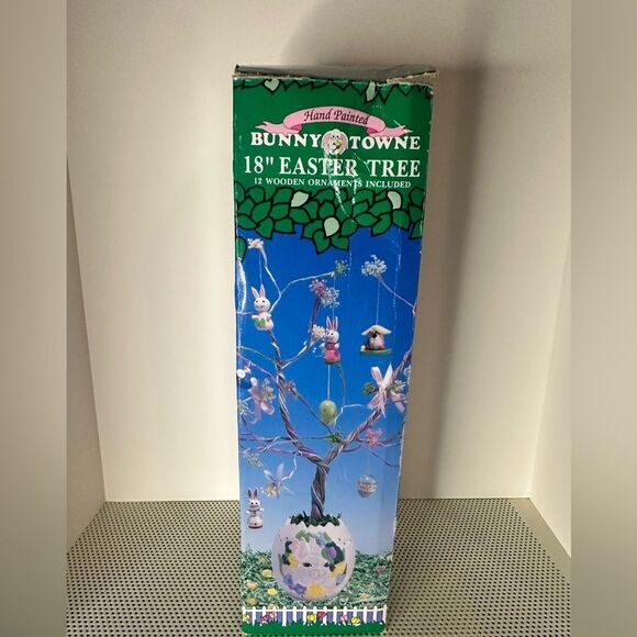 Vintage Whimsical Easter Egg Tree with Ornaments - Picture 3 of 3